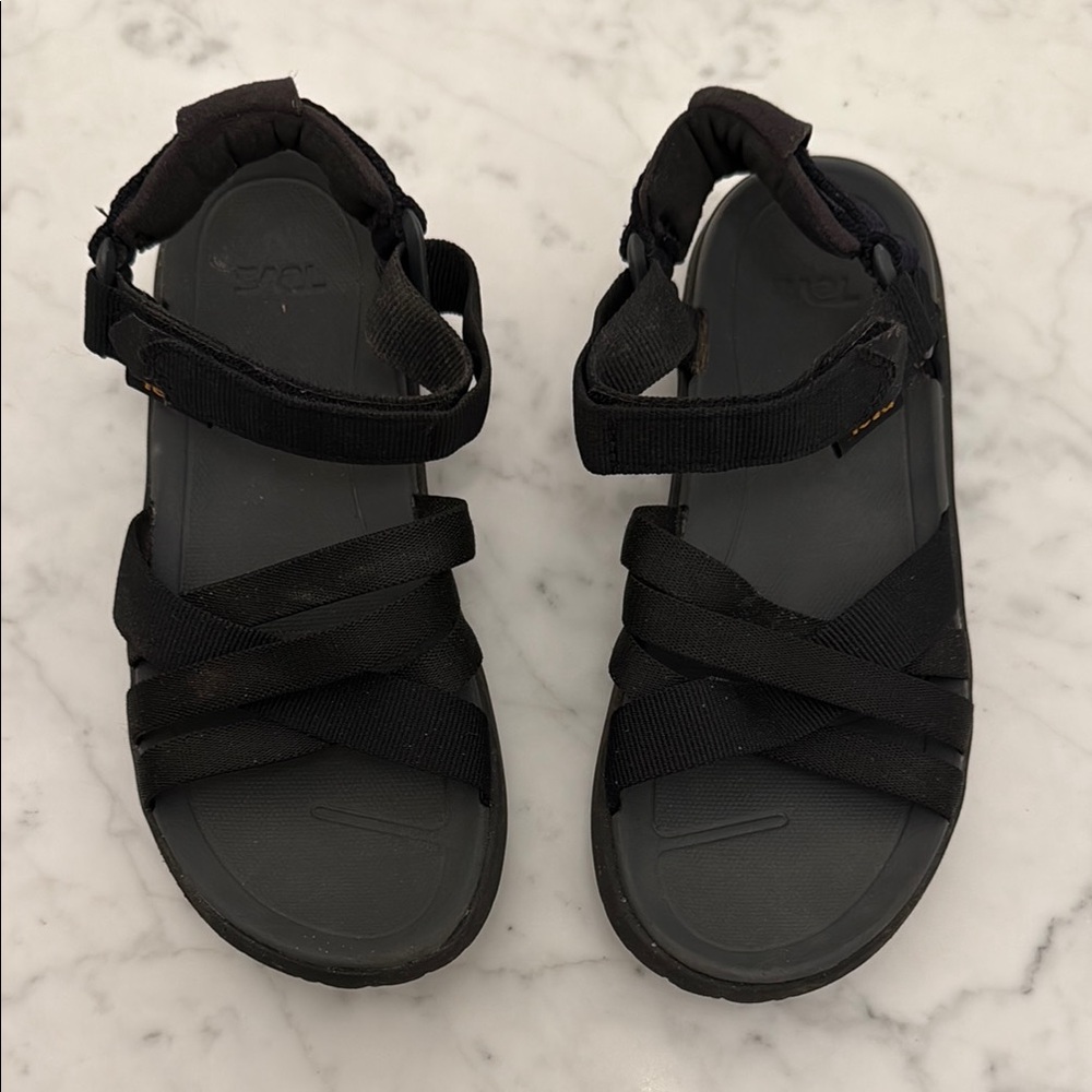 Teva Black Girls Sandals Size 5